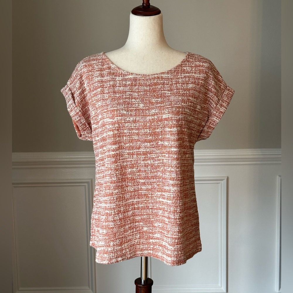 W5 Textured Short Sleeve Top size Small